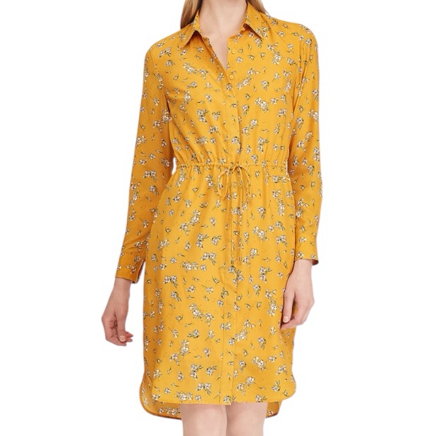 Lauren Ralph Lauren Long Sleeve Floral Print Shirtdress Sz 6 Old Money Feminine